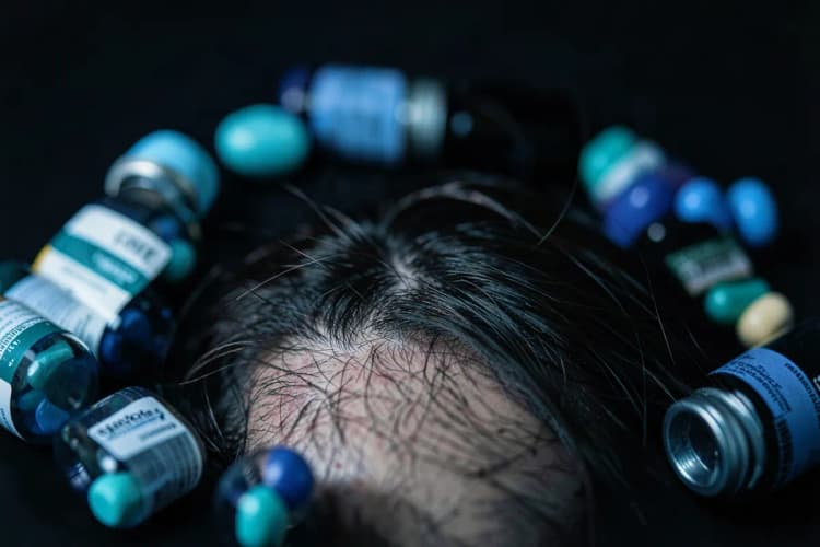 Qual é a falta de vitamina que faz o cabelo cair muito?